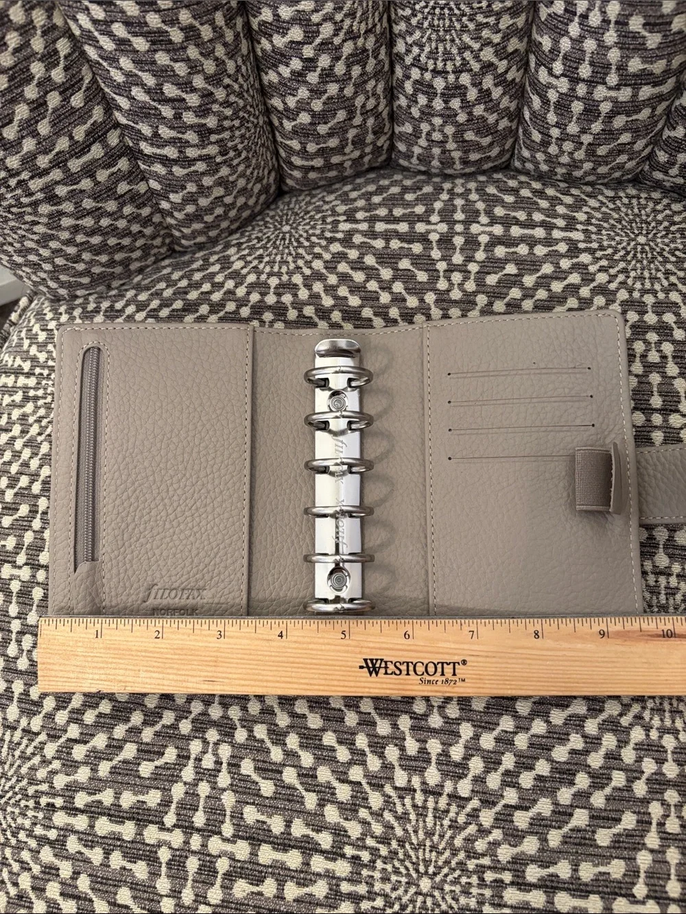 Filofax Pocket Norfolk Rings Planner Organizer Leather New Color: Taupe